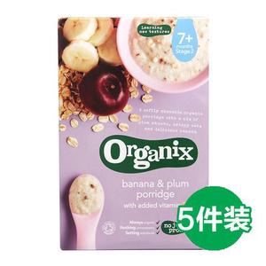 Organix欧格妮香蕉李子米糊 7月+ 200g X5